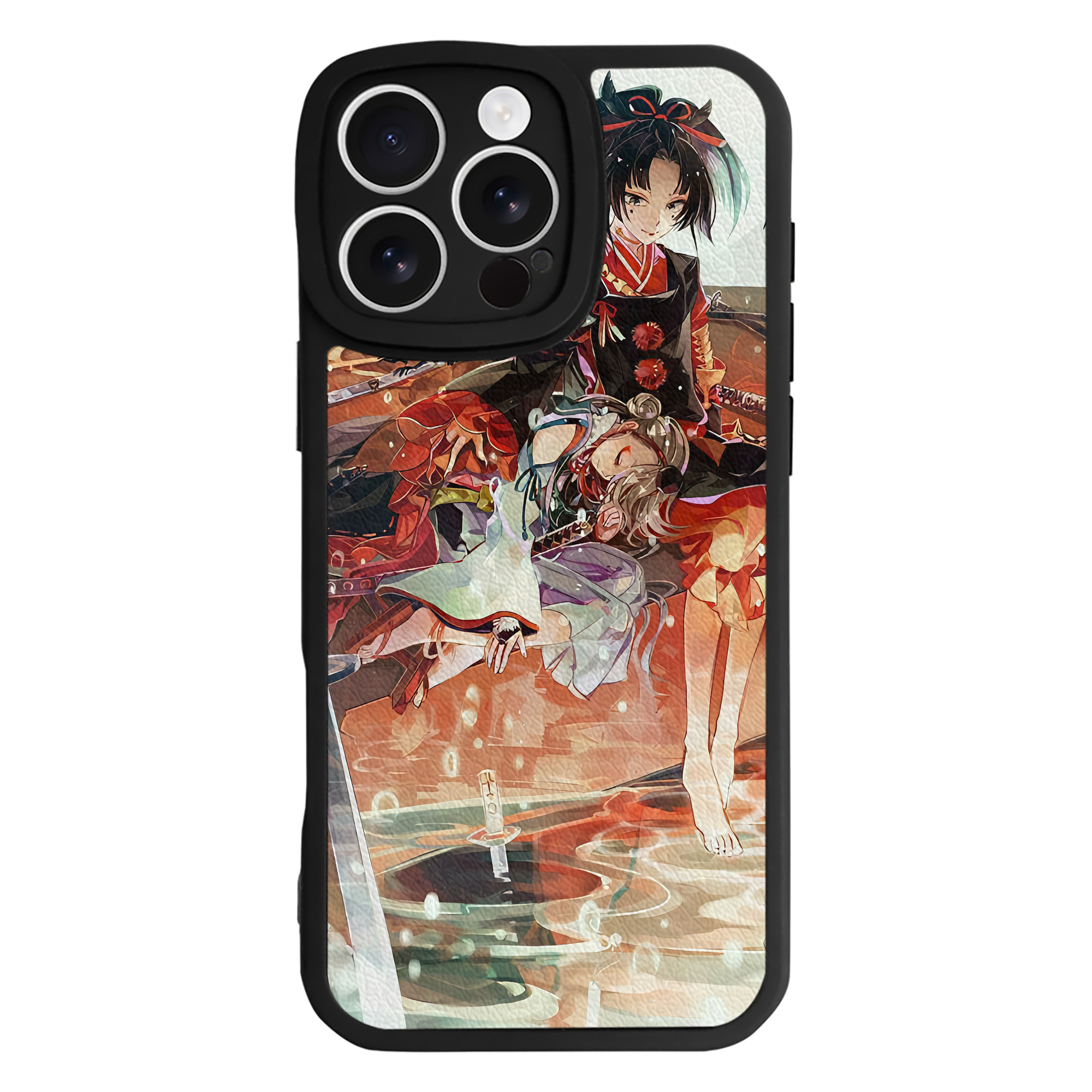 （画像用） 刀剣乱舞 Touken Ranbu 【iPhone 16シリーズ対応】シリコンスマホケース（レザー調） 材質：シリコン